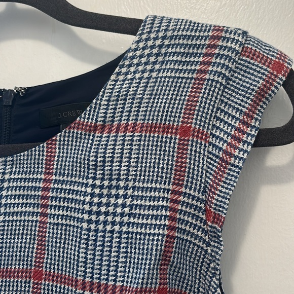 💯 linen J Crew gingham style dress with tie waist zippered back - women’s 6 - Picture 9 of 9